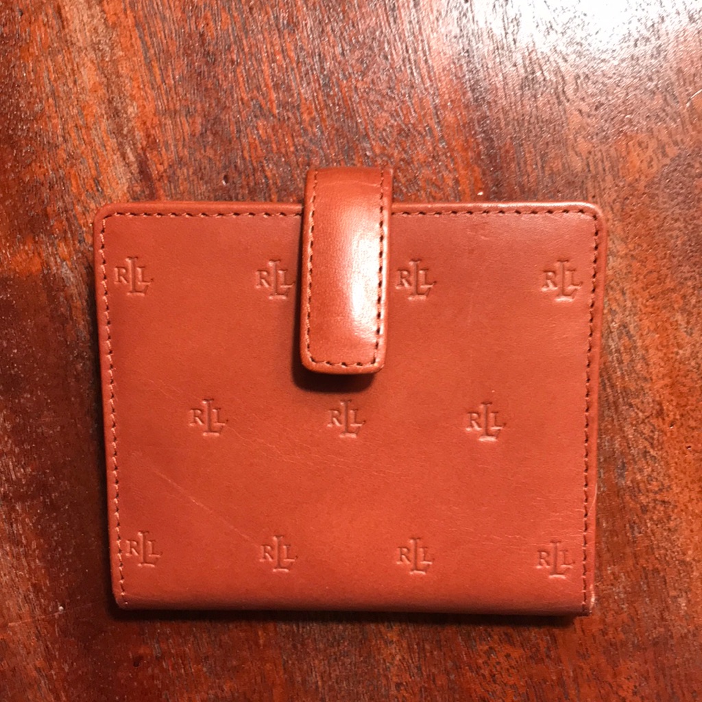 Ralph Lauren Brown Leather Card Holder